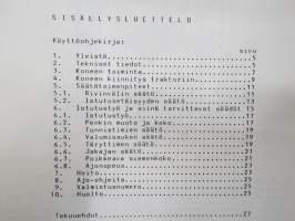 Juko 242S, 2-rivinen perunanistustuskone käyttöohje  ja varaosaluettelo alkaen valmistusnumerosta P3-8201 / 2-radig potatissättare Instruktions- och reservdelsbok