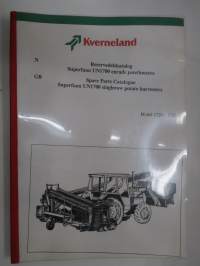Kverneland Superfaun UN1700 enrads potethöstere reservdelskatalog / single row potato harvester parst book