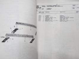 Kverneland Superfaun UN1700 enrads potethöstere reservdelskatalog / single row potato harvester parst book