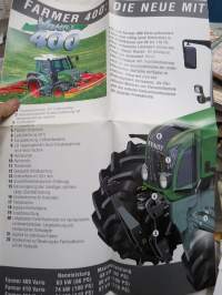 Fendt Farmer 400 Vario, traktori -myyntiesite, saksankielinen / sales brochure, in german
