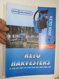 Keto harvesters 51, 51LD, 100, 100LD, 150, 150LD, 150HD, 500L, 500HS, 500HD, 1000 -harvester sales brochure, in english / myyntiesite englanniksi