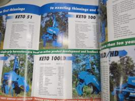 Keto harvesters 51, 51LD, 100, 100LD, 150, 150LD, 150HD, 500L, 500HS, 500HD, 1000 -harvester sales brochure, in english / myyntiesite englanniksi