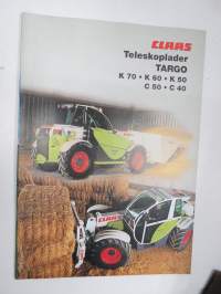 Claas K 70, K 60, K 50, C 50, C 40 Targo Teleskoplader -myyntiesite / sales brochure