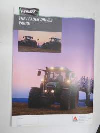 Fendt Favorit 700 Vario 711, 712, 714, 716 tractor / traktori -myyntiesite, englanninkielinen / sales brochure, in english