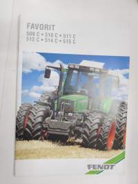 Fendt Favorit 509 C, 510 C, 511 C, 512 C, 514 C, 515 C tractor / traktori -myyntiesite, englanninkielinen / sales brochure, in english
