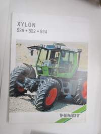 Fendt Xylon 520, 522, 524 tractor / traktori -myyntiesite, englanninkielinen / sales brochure, in english