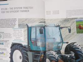 Fendt Xylon 520, 522, 524 tractor / traktori -myyntiesite, englanninkielinen / sales brochure, in english