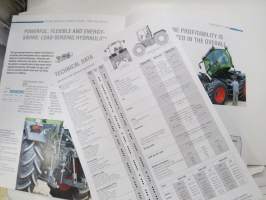 Fendt Xylon 520, 522, 524 tractor / traktori -myyntiesite, englanninkielinen / sales brochure, in english