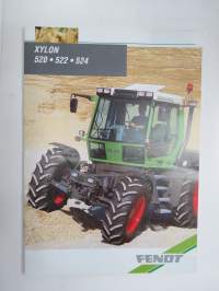 Fendt Xylon 520, 522, 524 tractor / traktori -myyntiesite, englanninkielinen / sales brochure, in english