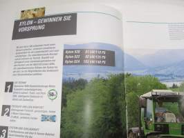 Fendt Xylon 520, 522, 524 tractor / traktori -myyntiesite, englanninkielinen / sales brochure, in english