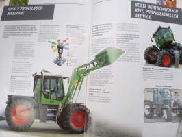 Fendt Xylon 520, 522, 524 tractor / traktori -myyntiesite, englanninkielinen / sales brochure, in english