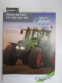 Fendt Favorit 900 Vario 916, 920, 924, 926 tractor / traktori -myyntiesite, englanninkielinen / sales brochure, in english