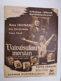 Elokuva-Aitta 1944 nr 1, Kansikuva Regina Linnanheimo, Dolly alfthan, Vaivaisukon morsian, Edvin Adolphson, Maurice Chevalier, Alice Babs, ym.
