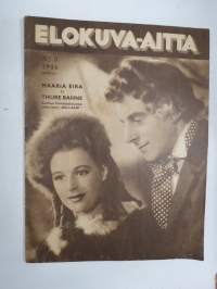 Elokuva-Aitta 1944 nr 3, Kansikuva Maaria Eira &amp; Thure Bahne - Ballaadi, Tämän päivän elokuvanuorisoamme, Gösta Ekman, Clark Gable, Joulupukki murhattu?, ym.