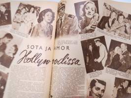 Elokuva-Aitta 1945 nr 6 Kansikuva Anne Häme, Huomioita elokuvasta, 13. Koputus, Sota ja Amor Hollywoodissa, He tapasivat Moskovassa, ym.