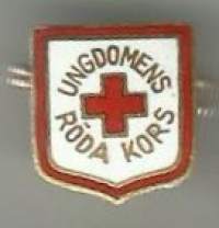 Ungdomens Röda Korset  - vanha  lukkoneulamerkki  rintamerkki