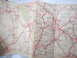 Suomen tiekartta 4 1946 Vägkarta över Finland -road map