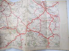 Suomen tiekartta 4 1946 Vägkarta över Finland -road map