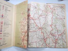 Suomen tiekartta 7 1947 Vägkarta över Finland -road map