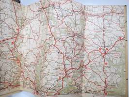 Suomen tiekartta 7 1947 Vägkarta över Finland -road map
