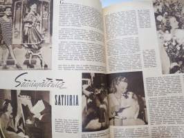 Elokuva-Aitta 1949 nr 21, Kansik. Eleanor Parker, Edvin Laine &amp; Valentin Vaala Moskovassa, Ritva Arvelo &amp; Matti Oravisto, Tähtikuvaston keräilykuvia, ym.