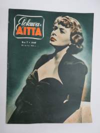 Elokuva-Aitta 1949 nr 7, Vain kaksi tuntia, Täysikasvuinen Shirley Temple, Hilkka Helinä, Lasten maailma studiossa, Burt Lancaster, Tähtikuvaston keräilykuvia, ym