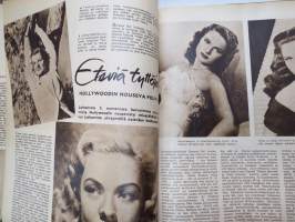 Elokuva-Aitta 1949 nr 6, Kansik. Gregory Peck, Oscarit on jaettu, Prinsessa Ruusunen, Joseph Cotten, Ava Gardner, Tähtikuvaston keräilykuvia, ym