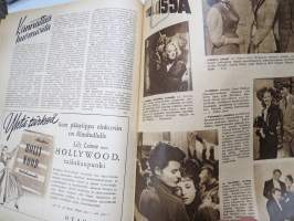 Elokuva-Aitta 1949 nr 6, Kansik. Gregory Peck, Oscarit on jaettu, Prinsessa Ruusunen, Joseph Cotten, Ava Gardner, Tähtikuvaston keräilykuvia, ym