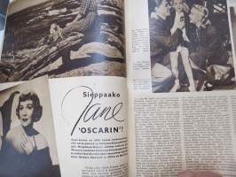 Elokuva-Aitta 1949 nr 5, Sano se suomeksi - elokuvien tekstitystyö, Maskeeraus, Johan Jacobsen, Tähtikuvaston keräilykuvia, ym