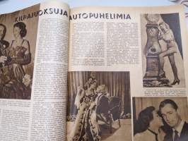 Elokuva-Aitta 1949 nr 5, Sano se suomeksi - elokuvien tekstitystyö, Maskeeraus, Johan Jacobsen, Tähtikuvaston keräilykuvia, ym