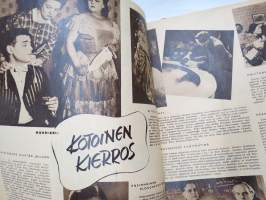 Elokuva-Aitta 1949 nr 4, Hollywood &quot;ulkoilee&quot;, Yhä nuorekkaita, Paul Hörbiger, Ghedi Lönnbergin vaatekomerolla, Richard Widmark, Takakansikuva Ava Gardner, ym.