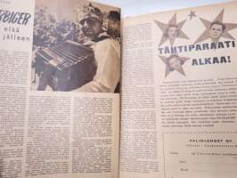 Elokuva-Aitta 1949 nr 4, Hollywood &quot;ulkoilee&quot;, Yhä nuorekkaita, Paul Hörbiger, Ghedi Lönnbergin vaatekomerolla, Richard Widmark, Takakansikuva Ava Gardner, ym.