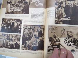Elokuva-Aitta 1949 nr 4, Hollywood &quot;ulkoilee&quot;, Yhä nuorekkaita, Paul Hörbiger, Ghedi Lönnbergin vaatekomerolla, Richard Widmark, Takakansikuva Ava Gardner, ym.