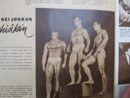 Elokuva-Aitta 1949 nr 2, Oke Tuuri, Copacabanan öitä, Scripti - studion muistio, Elsa Turakainen, Eläimellistä näyttelemistä, Oscareista, Mr Universe-kisat Lontoo