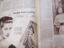 Elokuva-Aitta 1949 nr 14, Rosvo-Roope, Yvonne de Carlo, Henry Theel valkokankaalle?, Esther Williams, Tähtikuvasto keräilykuvia, ym.