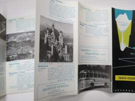 Innsbruck Coach Excursions 1959 - Österreich - Itävalta -matkailuesite / kartta - travel brochure / tourist map