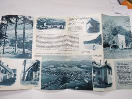 Mürzzuschlag Steiermark - Österreich - Itävalta -matkailuesite / kartta - travel brochure / tourist map