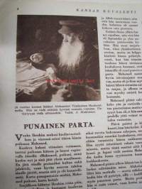 Kansan Kuvalehti 1927 nr 34 (Kansi: Helsinki kuutamossa 1927) Keskiaukeama: Suurkalastusta Laatokan merellä