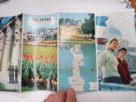 Salzburg - Österreich - Itävalta -matkailuesite / kartta - travel brochure / tourist map