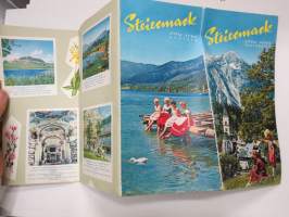 Steiermark - Styria / Styrie - Österreich - Itävalta -matkailuesite / kartta - travel brochure / tourist map