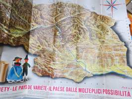 Steiermark - Styria / Styrie - Österreich - Itävalta -matkailuesite / kartta - travel brochure / tourist map