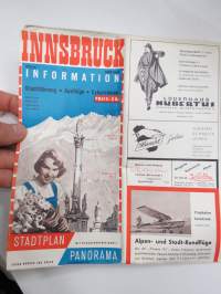 Innsbruck - Österreich - Itävalta -matkailuesite / kartta - travel brochure / tourist map