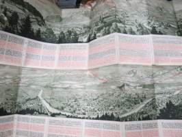 Innsbruck - Österreich - Itävalta -matkailuesite / kartta - travel brochure / tourist map