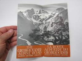 Grosslockner Hochalpen Strasse - Österreich - Itävalta -matkailuesite / kartta - travel brochure / tourist map