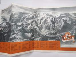 Grosslockner Hochalpen Strasse - Österreich - Itävalta -matkailuesite / kartta - travel brochure / tourist map