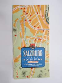 Salzburg - Österreich - Itävalta -matkailuesite / kartta - travel brochure / tourist map