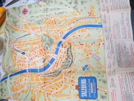 Salzburg - Österreich - Itävalta -matkailuesite / kartta - travel brochure / tourist map