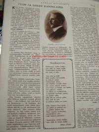 Kansan Kuvalehti 1927 nr 34 (Kansi: Helsinki kuutamossa 1927) Keskiaukeama: Suurkalastusta Laatokan merellä