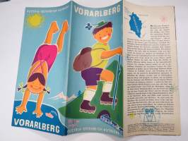 Vorarlberg - Österreich - Itävalta -matkailuesite / kartta - travel brochure / tourist map