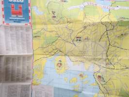 Oslo - Norway - Norge -matkailuesite / kartta - travel brochure / tourist map